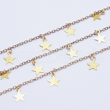 Handmade Charm Beaded Chains CHC-F005-24C-NR-1