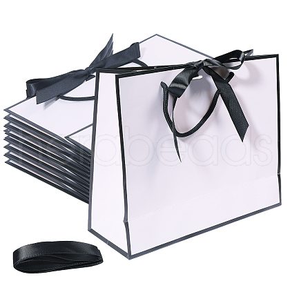 Rectangle Paper Gift Tote Bags ABAG-WH0038-67A-1