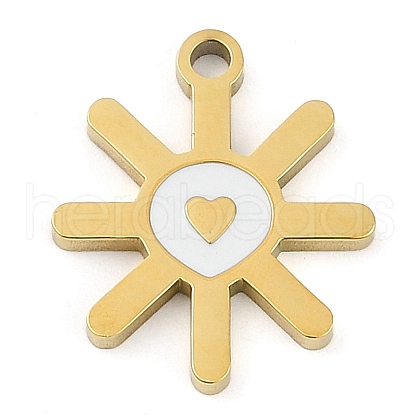 304 Stainless Steel Pendants STAS-F315-06G-03-1