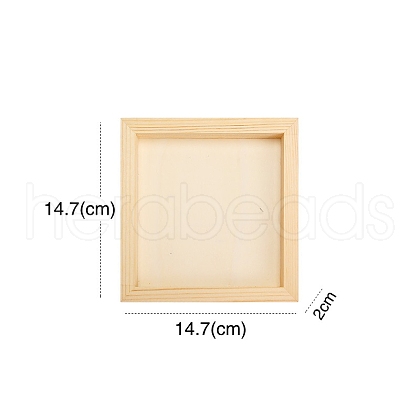 Unfinished Blank Wooden Clay Photo Frame PW-WG449CF-06-1