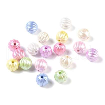 Plating Opaque Acrylic Beads MACR-K361-06-1