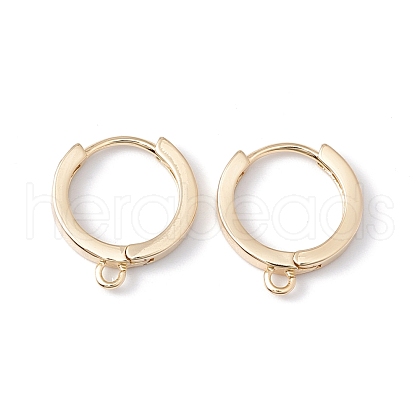 Rack Plating Brass Hoop Earring Findings KK-G433-02LG-1
