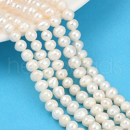 Natural Cultured Pearl Beads Strands PEAR-I007-07V-01-1