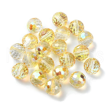 Half Plated Glass Beads EGLA-P059-02B-HP03-1