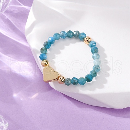 Natural Apatite Rings RJEW-TA00199-02-1