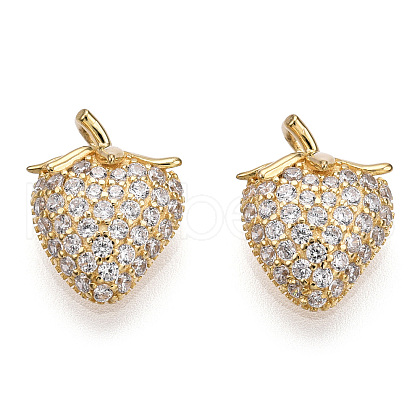 925 Sterling Silver Micro Pave Cubic Zirconia Charms STER-T004-60G-1