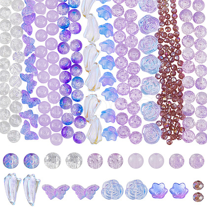 SUNNYCLUE Transparent Glass Beads GLAA-SC0002-49-1