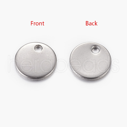 Tarnish Resistant 304 Stainless Steel Stamping Blank Tag Pendants STAS-Q056-1