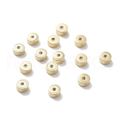 Water Plating Brass Beads KK-E046-21G-01-1