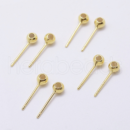 925 Sterling Silver Ear Stud Findings STER-I014-23G-1