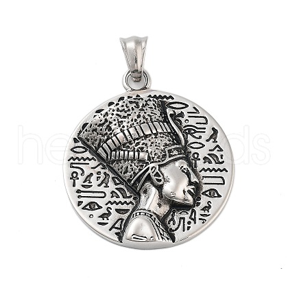 304 Stainless Steel Pendants STAS-S143-05A-1
