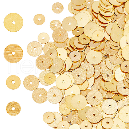 HOBBIESAY 400Pcs 4 Styles Brass Spacer Beads KK-HY0001-10-1