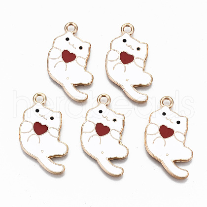 Alloy Enamel Pendants ENAM-N055-001A-NR-1