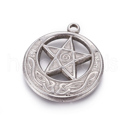 Non-Tarnish 304 Stainless Steel Pendants STAS-L226-048P-1
