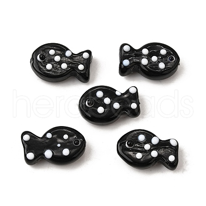 Handmade Lampwork Enamel Beads LAMP-S079-06-1
