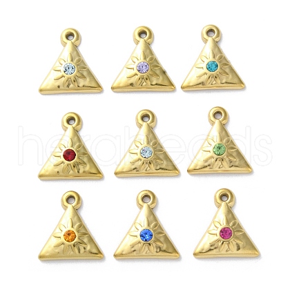 Ion Plating(IP) 304 Stainless Steel Charms STAS-Z099-05G-1