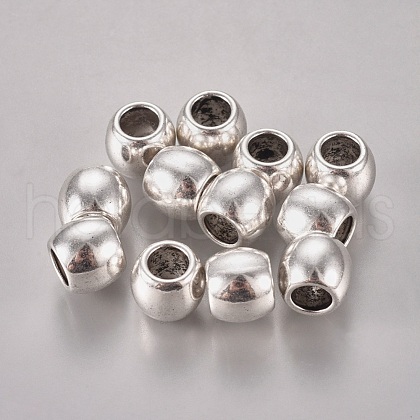 Tibetan Style Alloy European Beads TIBEB-Q061-06AS-RS-1