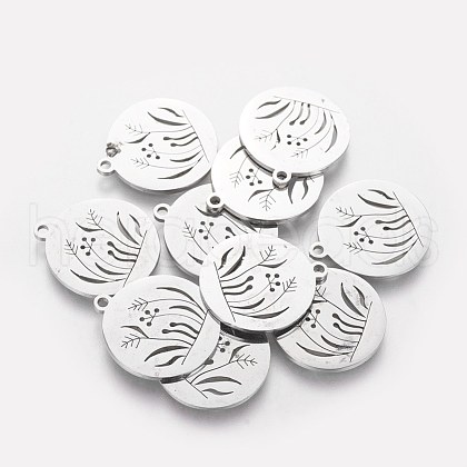 Non-Tarnish 201 Stainless Steel Pendants STAS-Q201-T499-1