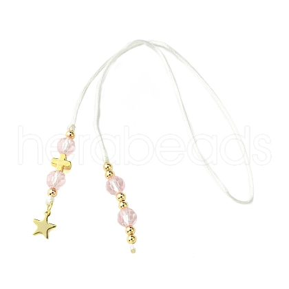 Nylon Thread Bookmarks AJEW-JK00332-1