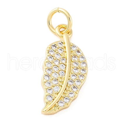 Brass Micro Pave Cubic Zirconia Pendants KK-S510-29G-1