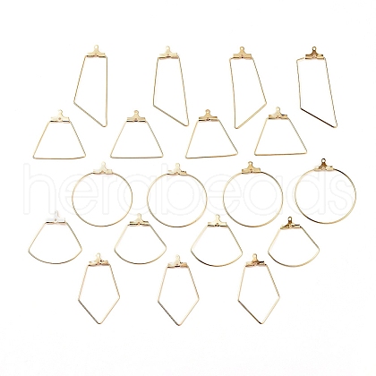 304 Stainless Steel Wire Pendants STAS-X0017-15G-1