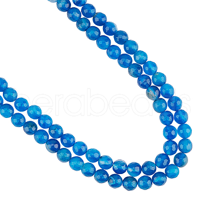 Natural Agate Beads Strands G-AR0003-36-1