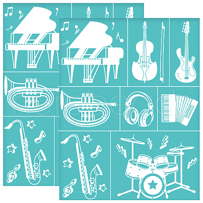 Self-Adhesive Silk Screen Printing Stencil DIY-WH0338-323-1