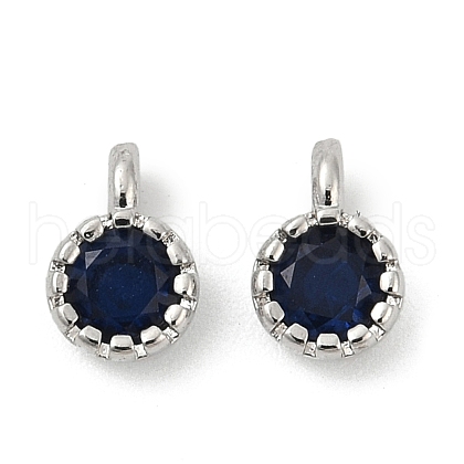 Brass Pave Cubic Zirconia Pendants KK-H204-03P-02-1