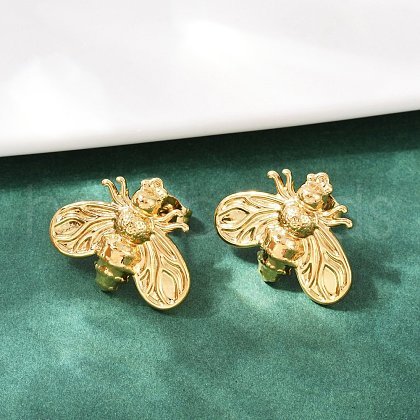 304 Stainless Steel Stud Earrings EJEW-S265-03G-B-1