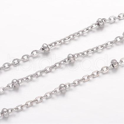 304 Stainless Steel Cable Chains CHS-K004-13P-0.4mm-1
