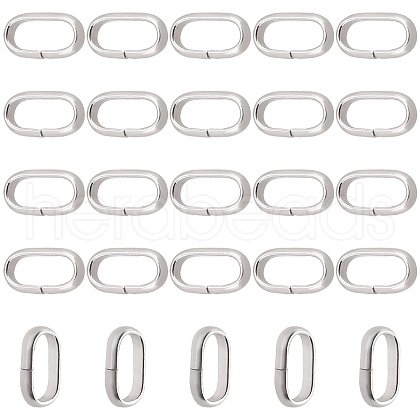 DICOSMETIC 300Pcs 304 Stainless Steel Quick Link Connectors STAS-DC0003-58-1