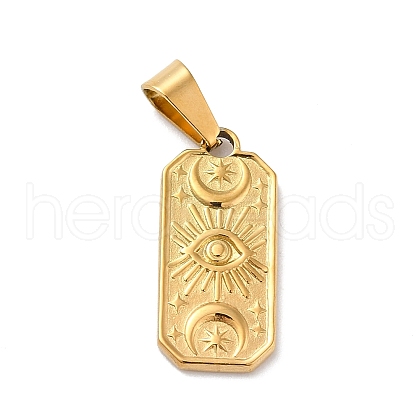 PVD Vacuum Plating 304 Stainless Steel Pendants X-STAS-F277-25G-1