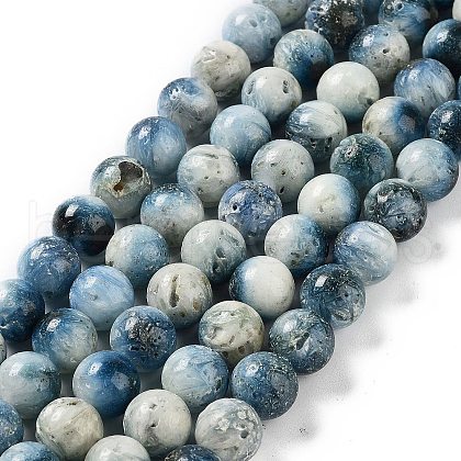 Natural Blue Ice Glacierite Stone Beads Strands G-G078-A01-04-1