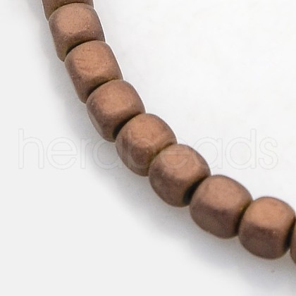 Electroplate Non-magnetic Synthetic Hematite Beads Strands G-J212D-04-1
