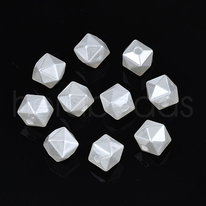 ABS Plastic Imitation Pearl Beads OACR-N008-153-1