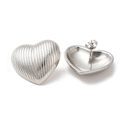 Non-Tarnish 304 Stainless Steel Stud Earrings EJEW-D100-05P-1