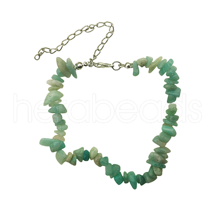 Natural Gemstone Chips Beaded Bracelet TJ9442-2-1