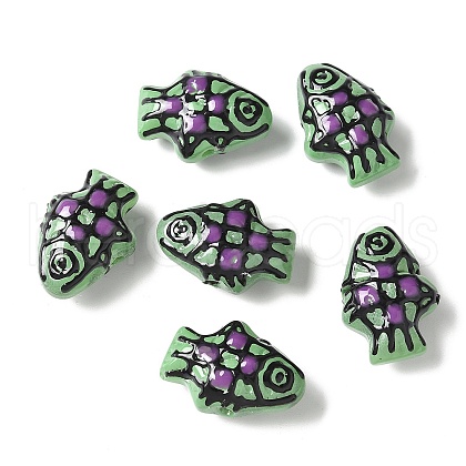 Handmade Lampwork Enamel Beads BLOW-D300-03B-1