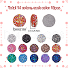 SUNNYCLUE 140Pcs 14 Colors Druzy Resin Decoden Cabochons RESI-SC0005-55-2