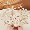 Olycraft 30 Sets 3 Style DIY Wood Cross Ornament DJEW-OC0001-43-3