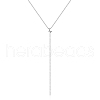 European Style Stainless Steel Butterfly Ppendant Y Necklaces for Women FH1206-1-1