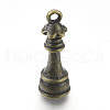 Alloy Chess Pendants PALLOY-H201-06AB-2