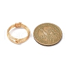 Brass Wire Wrap Finger Rings RJEW-TA00092-3