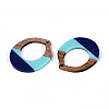 Resin & Walnut Wood Pendants RESI-T057-42-2