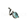 Oval Bohemian Synthetic Turquoise Finger Rings FS-WGBF170-01-5