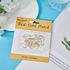 Beebeecraft 32Pcs 4 Style Brass & 316 Surgical Stainless Steel Earring Hooks KK-BBC0012-58-6