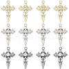 SOFPLATE 24Pcs 3 Colors Alloy with Rhinestone Pendants FIND-SP0001-91-1