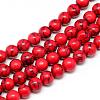 Dyed Synthetic Turquoise Bead Strands G-T053-10mm-03-1
