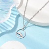 Non-Tarnish 201 Stainless Steel Pendnat Necklaces NJEW-JN04764-02-5