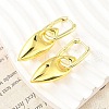 Horse Eye Brass Hoop Earrings for Women EJEW-U057-06D-01G-3